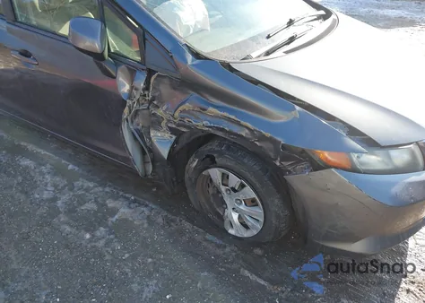 2012 Honda Civic Lx z USA, uszkodzony, nr VIN 2HGFB2F56CH304096